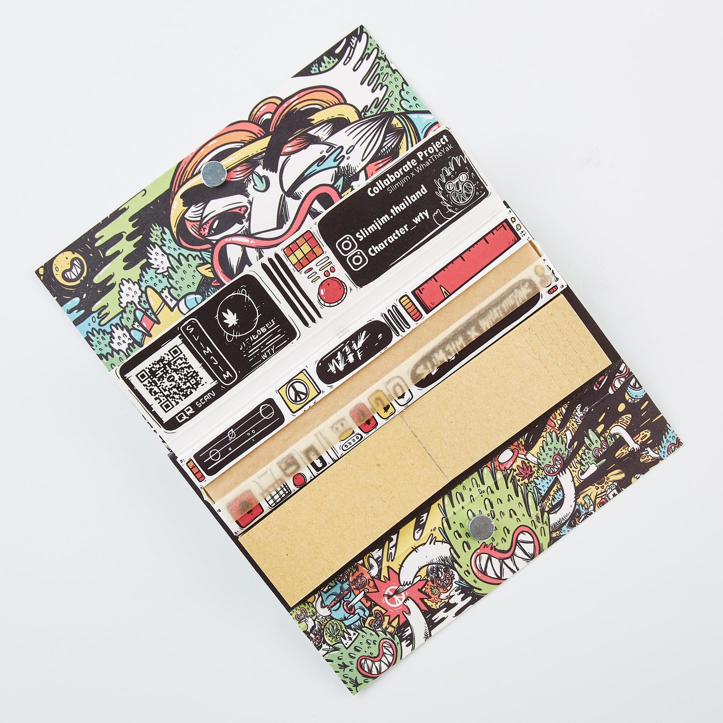 Slimjim X What The Yak - Rolling Paper + Tips & Grinder + Tray Pack