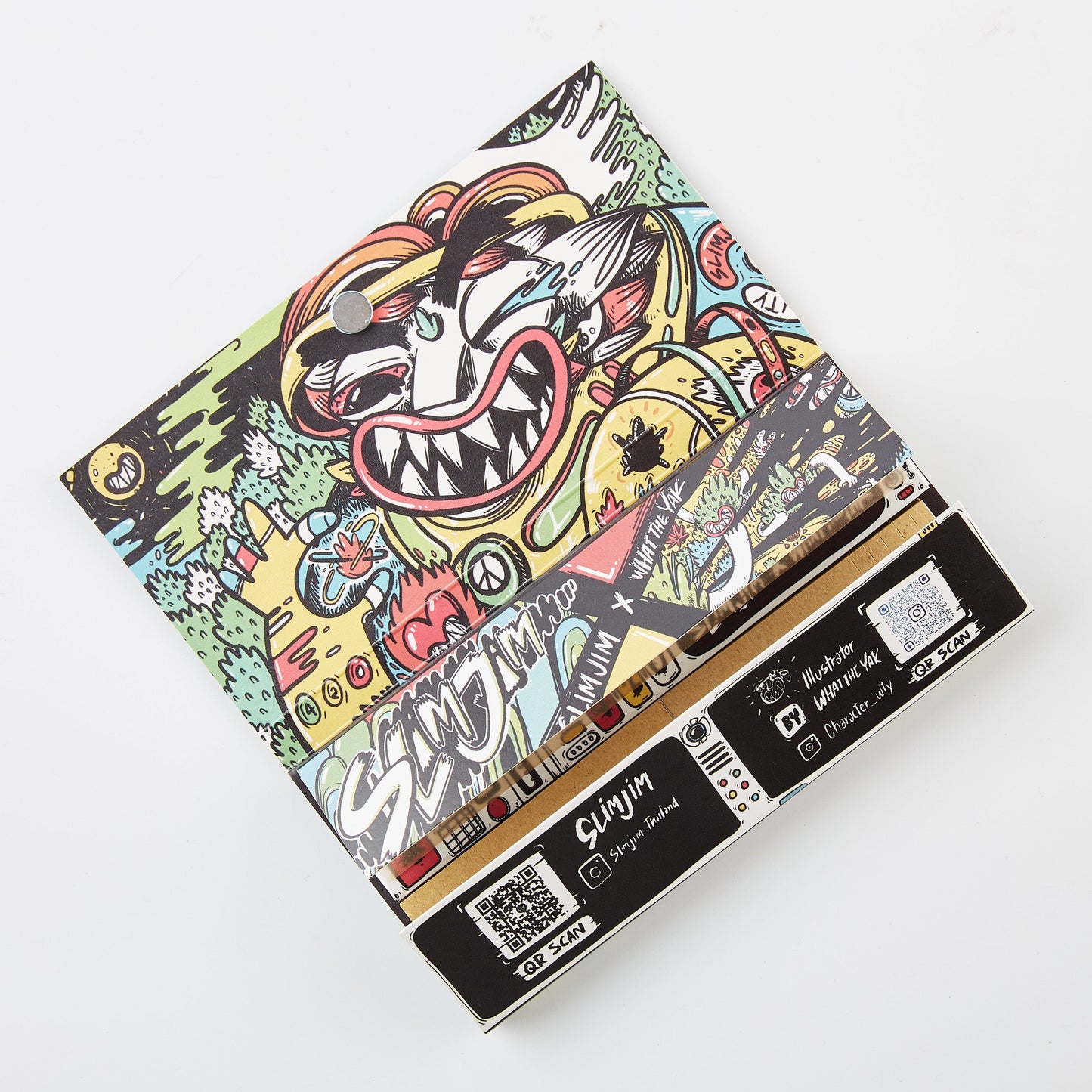 Slimjim X What The Yak - Rolling Paper + Tips & Grinder + Tray Pack